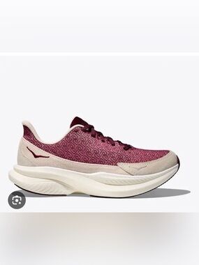 Reformation x Hoka Burgundy Mach 6 Running Shoe Sneakers